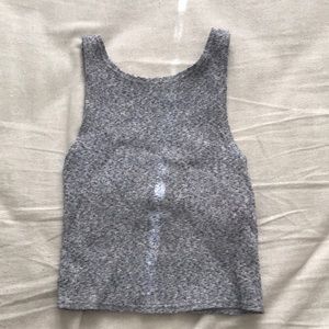 Topshop grey crop top